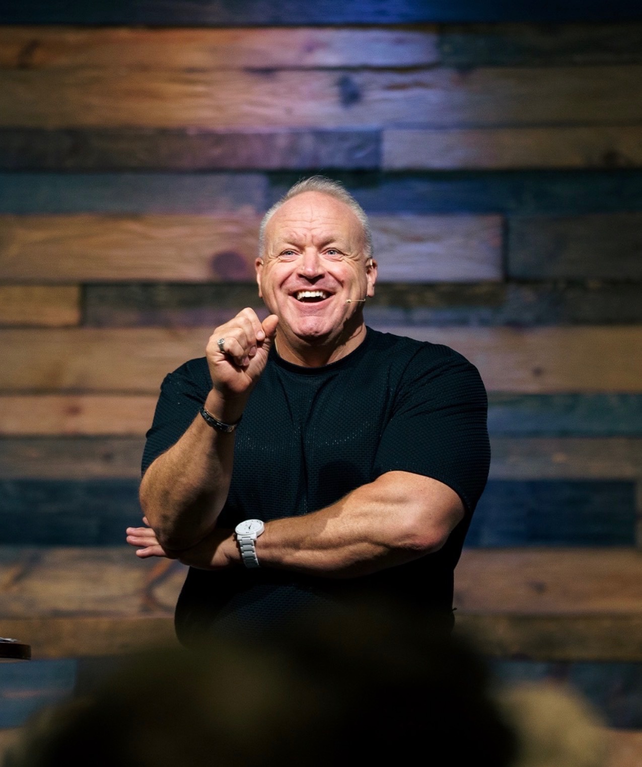 Dr. Bryan Davenport speaking to an audience